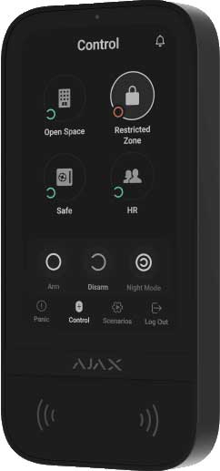 Ajax Keypad Touchscreen - Draadloos Alarmsysteem