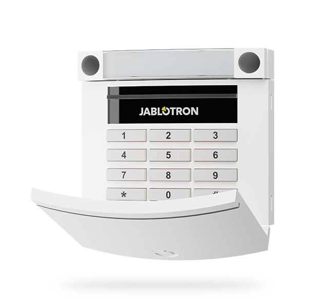JA-113E BUS-bediendeel met toetsenbord, segment en RFID - wit