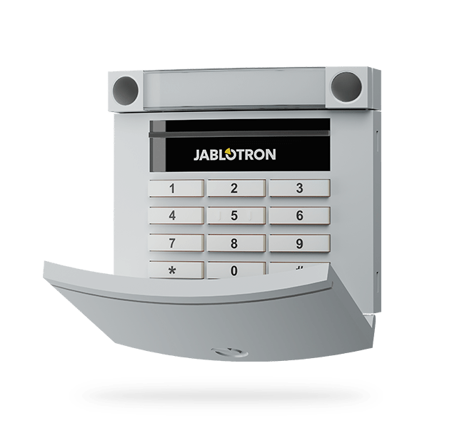 JA-113E BUS-bediendeel met toetsenbord, segment en RFID - grijs