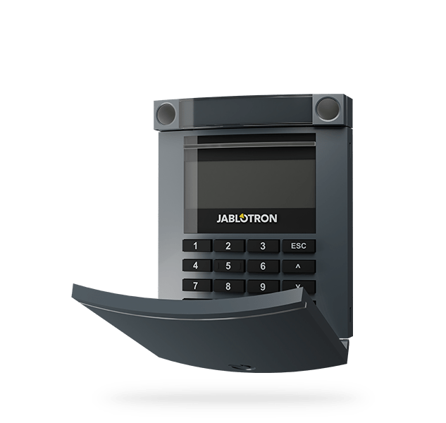 JA-114E BUS-bediendeel met toetsenbord, segment, LCD en RFID - antraciet