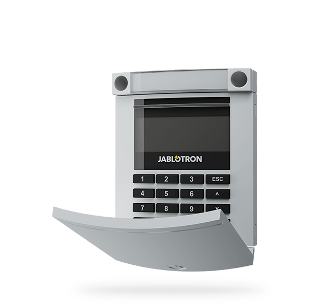 JA-114E BUS-bediendeel met toetsenbord, segment, LCD en RFID - grijs