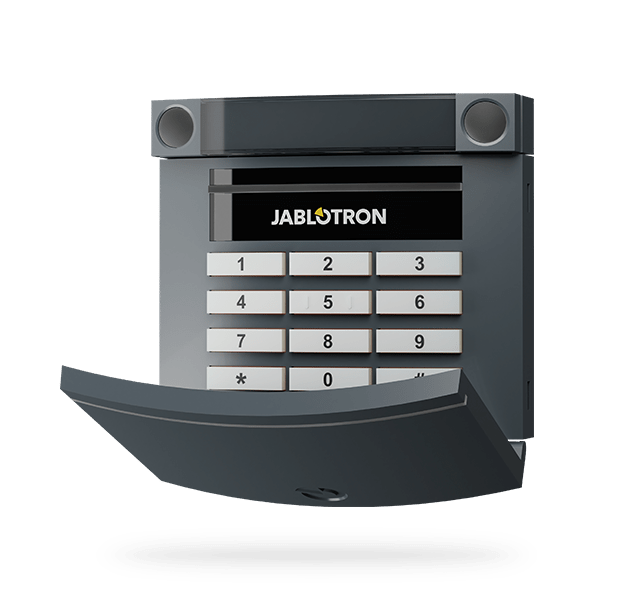 JA-153E draadloos bediendeel met toetsenbord, segment en RFID - antraciet