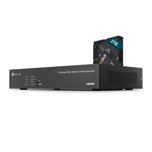 VIGI NVR1004H-4P – 4-kanaals PoE+ netwerkrecorder